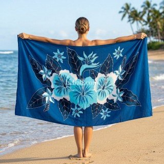 New Design Lava Lava Hand Painted by Balinese Artisans